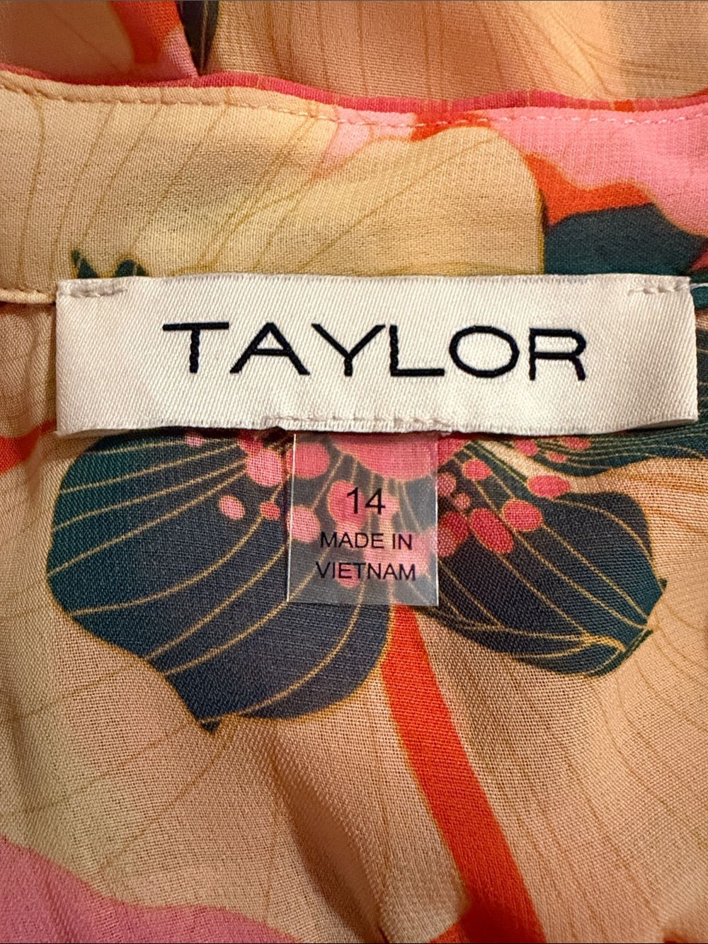 Taylor Floral Maxi Dress in Pink, Coral and Green - Picture 5 of 8